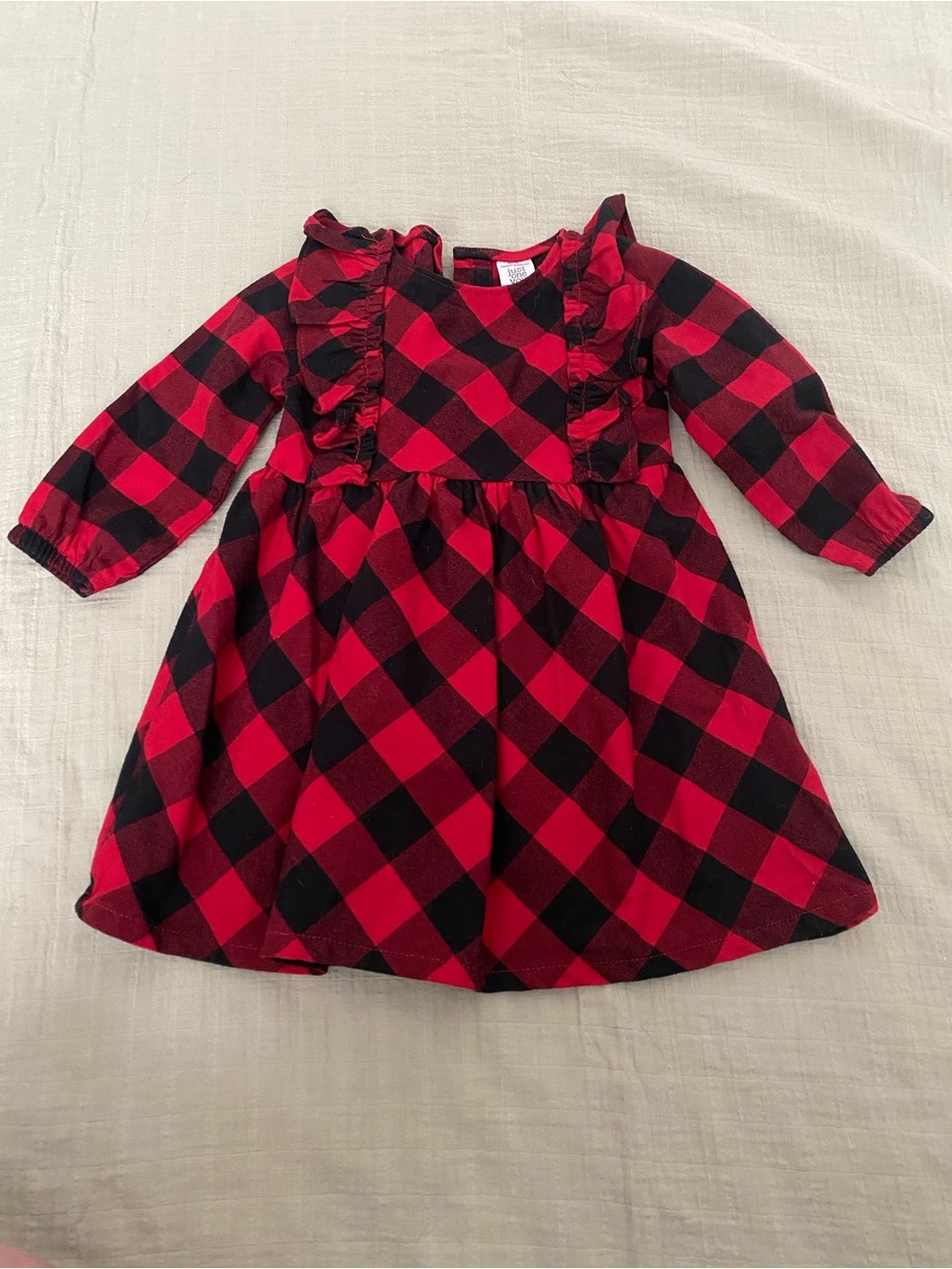 Carters buffalo plaid holiday dress